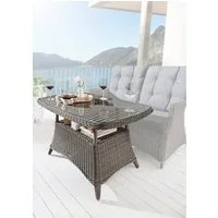 Destiny Gartentisch CASA MERANO, (120x66x77cm), Aluminium, Polyrattan