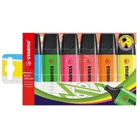 STABILO Marker BOSS® Original, (6-tlg), Textmarker, schnelltrockend