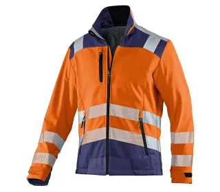 KÜBLER REFLECTIQ Softshell Jacke PSA 2 warnorange/dunkelblau XXL - 1507 8427-3748-XXL