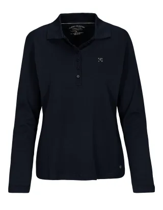 CLARINA - Poloshirt aus hochwertigem Pima Cotton 610 marine - Gr. - 44