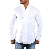 CARISMA Langarmhemd Herren langarm Stehkragen Hemd H-902-regular fit Regular Langarm Stehkragen Uni