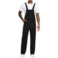 WORK IDEA Arbeitslatzhose Herren Arbeitshose Herren Latzhose Multi Pocket Arbeitslatzhose (1-tlg) geeignet für Garten, Malerarbeiten und Outdoor-Einsätze