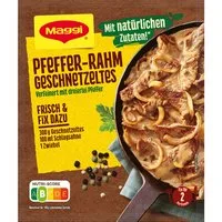 MAGGI Saucen, Maggi Fix für Pfeffer Rahm Geschnetzeltes mit dreierlei Pfeffer 27g