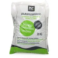 Höfer Chemie GmbH Poolpflege 20kg Spezial Glasgranulat für Sandfilter 0,7-1,3mm Körnung, Hochwertiges Filtermedium für Pools