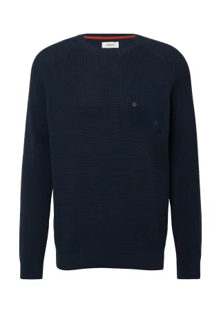 s.Oliver - Strickpullover blau - Gr. - XL
