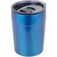 TROIKA Thermobecher ESPRESSO DOPPIO 160 ml – doppelwandiger Mini Coffee to go Becher, Edelstahl, BPA-freier Kunststoff, schwappsicher & nachhaltig