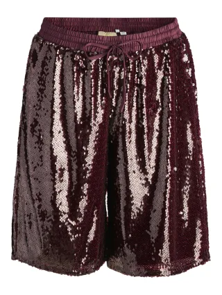 JJXX - JXSIA SEQUIN SHORTS WVN cabernet - Gr. - M