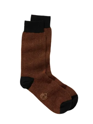 Mey & Edlich Herren Socke Milano Orange 70 % Baumwolle, 20 % Polyamid, 10 % Kaschmir