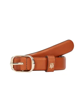 Tommy Hilfiger - Monogram Ledergürtel braun - Gr. - 100