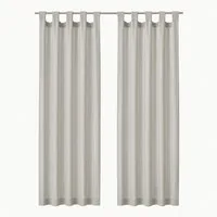 Bestlivings Gardine "Ellen" mit Schlaufen (2 St), Schlaufe, blickdicht, Polyester, einfarbig, modern, waschbar bei 30°C