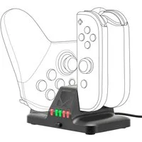 Speedlink Konsolen-Dockingstation Ladegerät Lade-Station Docking Gamepad Lader, für Nintendo Switch Joy-Con Controller