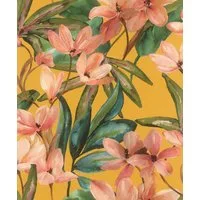 Rasch Vliestapete Magnolia - Selbstklebende Tapete Blumen von tesa® x rasch®, strukturiert, floral, geblümt, botanisch, (1 St), selbstklebend, 6,00m x 0,53m