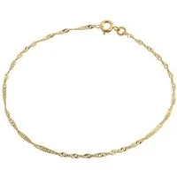 Silberkettenstore Goldarmband Singapurketten Armband 1,8mm - 333 Gold