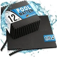 bonsport Pool-Bodenschutzfliese bonsport Pool Matten Set, schwarz, 12-St.