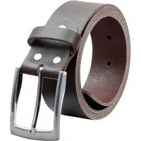 COLOGNEBELT Ledergürtel OM421-SL-Dunkelbraun MADE IN GERMANY, Dunkelbraun, Kürzbar, 100 % Echtleder, Unisex