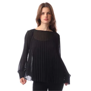 Boss - "Ipuna" Bluse für Damen, Chiffon (Schwarz)