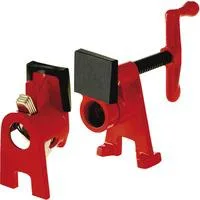 Rohr-Schraubzwinge BPC-H34 rot/schwarz, für 3/4"-Rohre