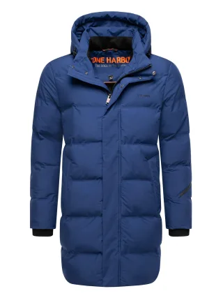 Stone Harbour Herren Wintermantel Thadeek mit abnehmbarer Kapuze & Magnettaschen