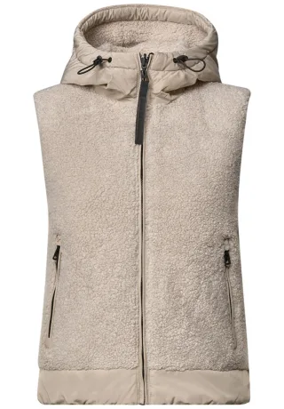 CECIL - Kuschelige Wendeweste beige - Gr. - L