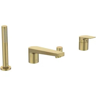 Ideal Standard Badearm. f.Wannenrand La Dolce Vita m.Auslauf m.Handbrause-Set Brushed Gold, BD671A2 BD671A2
