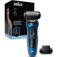 Braun Elektrorasierer Series 6 62-B1200S, Aufsätze: 1, 100% wasserdicht, Präzisionstrimmer-Aufsatz, bis zu 60 Min
