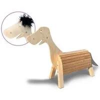Dein Holzpferd Reittier Dino Dan 50 cm Sitzhöhe, Dinosaurier als Reittier