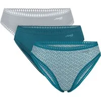 sloggi Tai-Slip Blue GO Crush (3-St) Taillenslip, Hüftslip, Brasil Slip