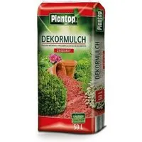 Plantop Rindenmulch Plantop Dekor Mulch ziegelrot 50l