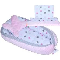 Primawela Bettnestchen Baby MINKY Nestchen Kokon Kuschelnest Kissen Decke Schmetterlingkissen