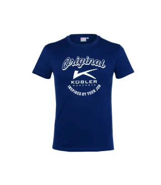 KÜBLER SHIRTS T-Shirt Print dunkelblau 4XL - 5128 6244-48-4XL