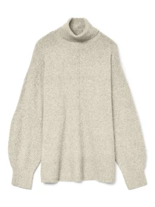 VERO MODA - VMDOFFY LS ROLL NECK PULLOVER NOOS Birch - Gr. - S