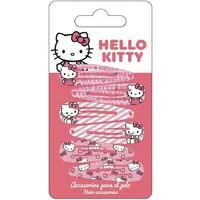 Cerda Haarclip Hello Kitty Haarspangen Set – 6 bunte Clips für Kinder & Mädchen, 6-tlg.