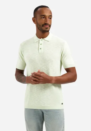 No Excess - Pullover Short Sleeve Polo Slub seagreen - Gr. - XXXL