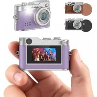 Rollei ROLLEI Mini Digitalkamera Kompaktkamera (Kompakte Mini Digitalkamera mit lila Farbe, LEDs, Effekte)