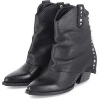 Lazamani LAZAMANI LA85740 BLACK Damen Glattleder black Westernstiefel