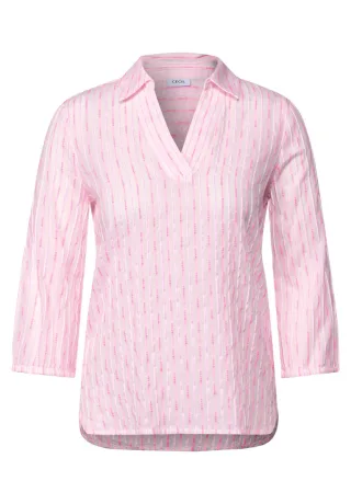Cecil - Gestreifte Bluse pink - Gr. - S