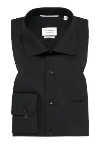 ETERNA - Hemd : Modern Fit schwarz - Gr. - 45