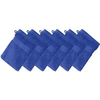 Erwin Müller Waschhandschuh Waschhandschuh "Friedrichshafen" 6er-Pack, Frottier, Walk-Frottier Uni