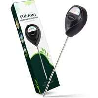 Midori Hygrometer, (2-St), 2 x Midori Boden-Feuchtigkeitsmesser Messgerät Hydrometer Schwarz
