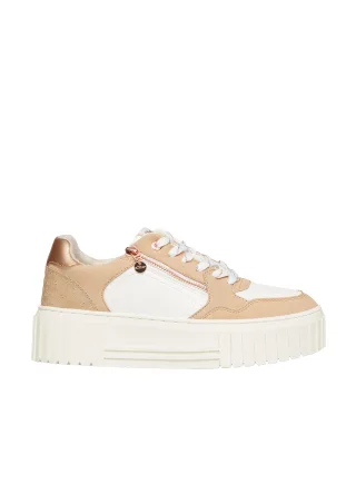 s.Oliver - Sneaker weiß/beige - Gr. - 39