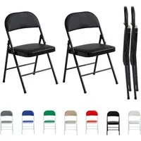 MCC direct Klappstuhl Kunstleder Klappstuhl gepolstert im 1er, 2er, 4er und 6er Set (2 St)