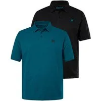 Men Plus Poloshirt Poloshirts 2er-Pack Basic Piqué Halbarm