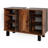 Vicco Waschbeckenunterschrank Fynn, Antikholz, 80 x 54 cm (kein Set, 1-St)