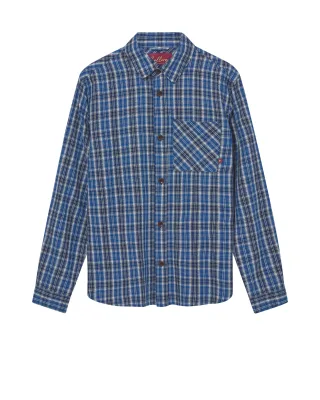 mos mosh gallery - MMGDavid Spring Check Shirt indigo blue - Gr. - XXL