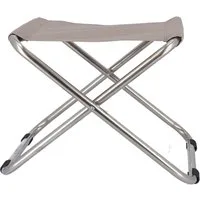 Fiam Sitzhocker Chico aus Aluminium, Taupe