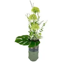 Kunstblume Allium, I.GE.A., Höhe 65 cm, In Vase aus Keramik exotisches Kunstblumenarrangement