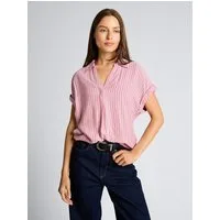 TOM TAILOR Kurzarmbluse Blusen & Shirts Loose Fit Bluse mit Streifenmuster