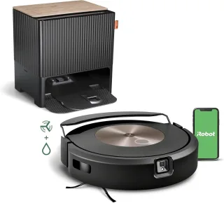 iRobot Roomba Combo j9+ Saug-/Wischroboter [330 + 210ml inkl. Absaugstation] schwarz/braun