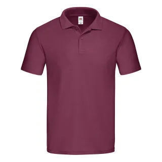Fruit of the Loom - "Original" Poloshirt für Herren (Burgunderrot)