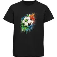 MyDesign24 T-Shirt Kinder Fussball Print Shirt Bedrucktes Fussball T-Shirt i475